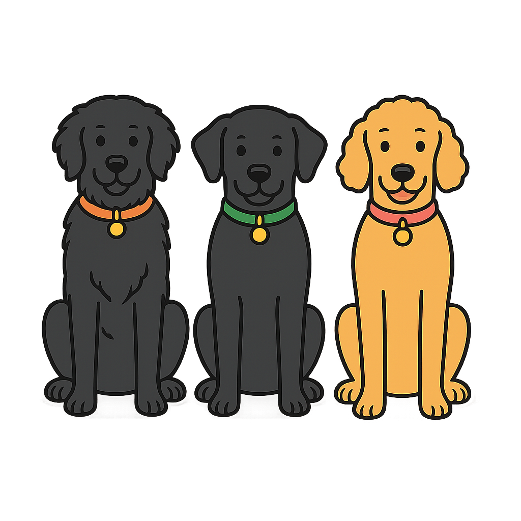 Three gentle giant mascots